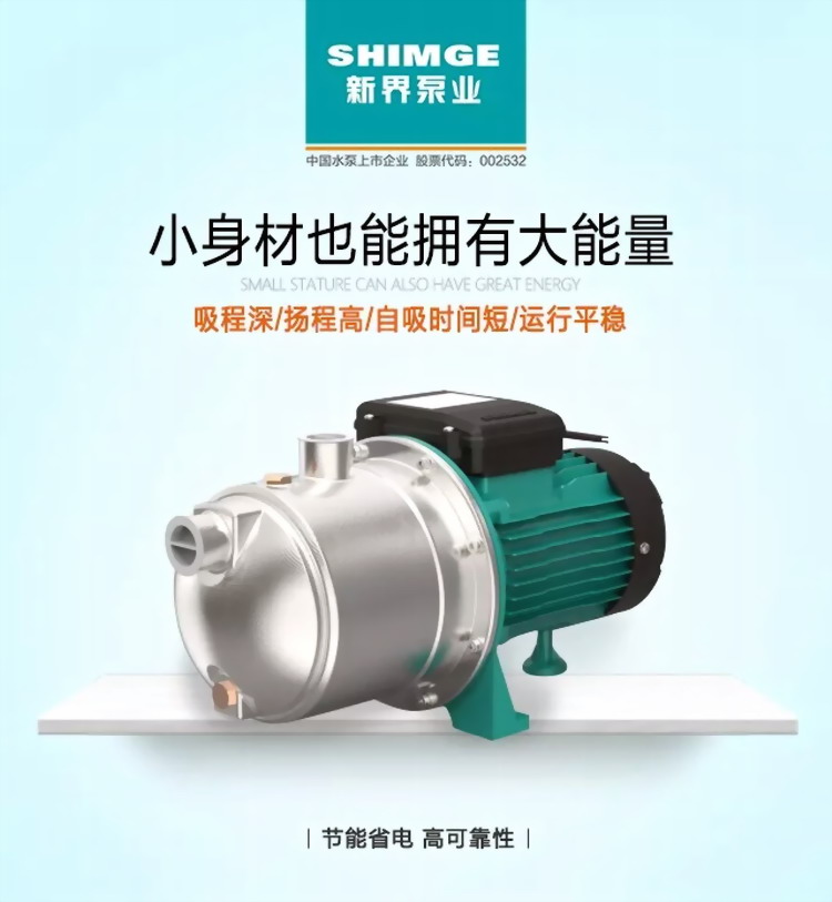 不锈钢自吸清水泵JET550G1