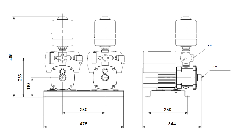 格兰富增压泵CMBE TWIN 3-62 I-U-C-C-D-A