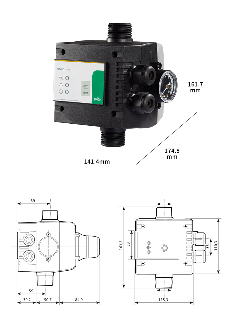 Wilo威乐HiControl电子开关水泵自动控制器