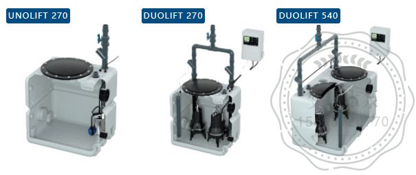 格兰富UNOLIFT和DUOLIFT污水提升泵站