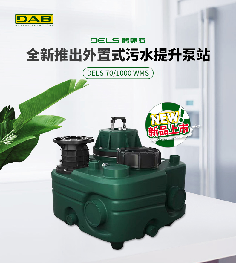 DAB戴博DELS鹅卵石外置式污水提升泵站