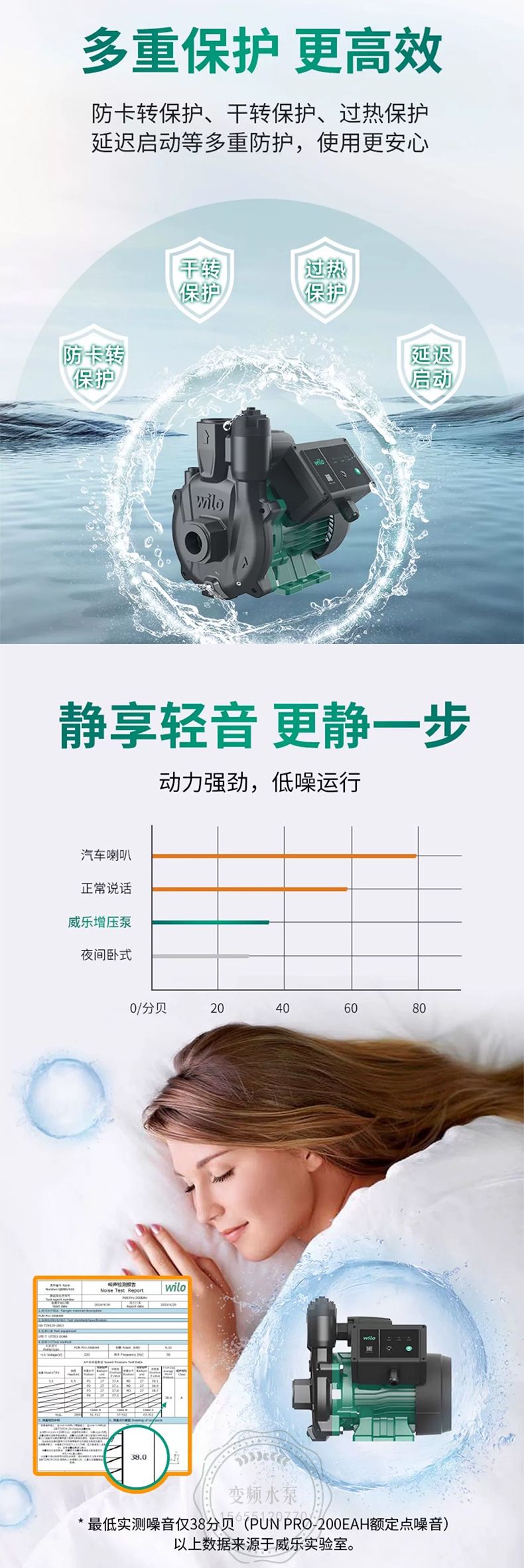 Wilo威乐PUN Pro-200EAH全自动家用增压泵