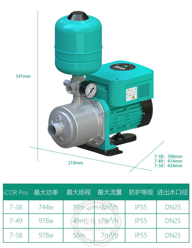 Wilo威乐Isar iCOR Pro4-65一体化智能变频供水机组